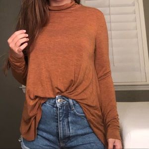 Burnt orange American eagle sweater